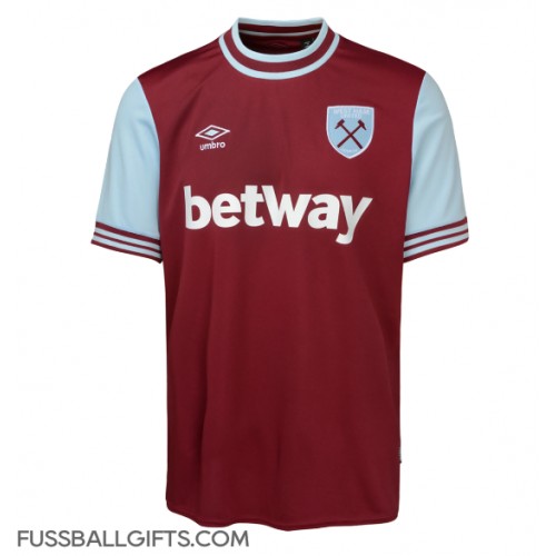 West Ham United Fußballbekleidung Heimtrikot 2024-25 Kurzarm